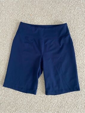 Lands' End Deep Navy Athletic Shorts Women’s Size Small